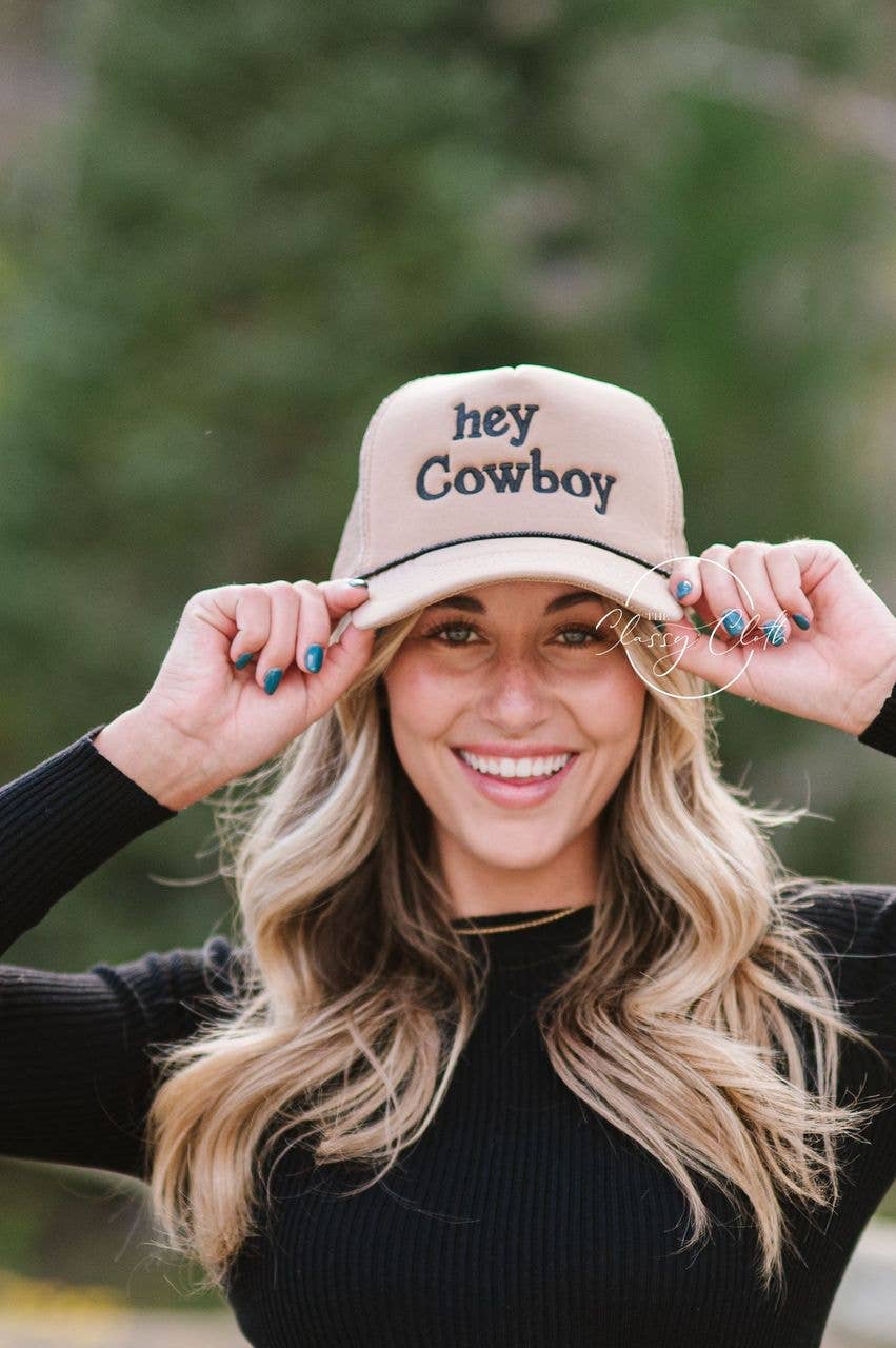 Embroidered Trucker Hat - Hey Cowboy RTS